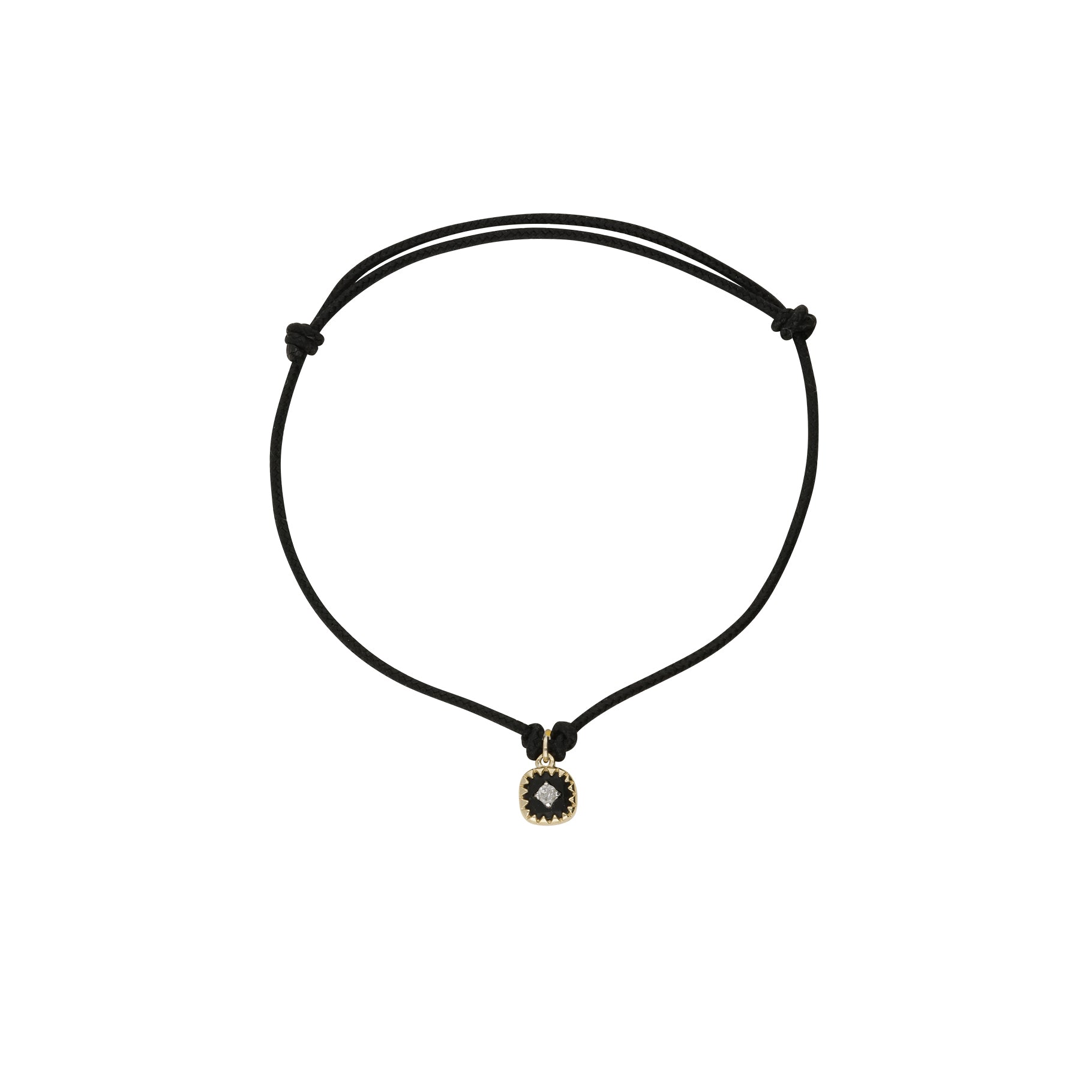 Yellow gold bracelet set with diamonds - Diamond