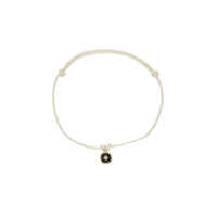 Yellow Gold Diamond-Set Cord Bracelet - Diamond & Two-tone Bakelite