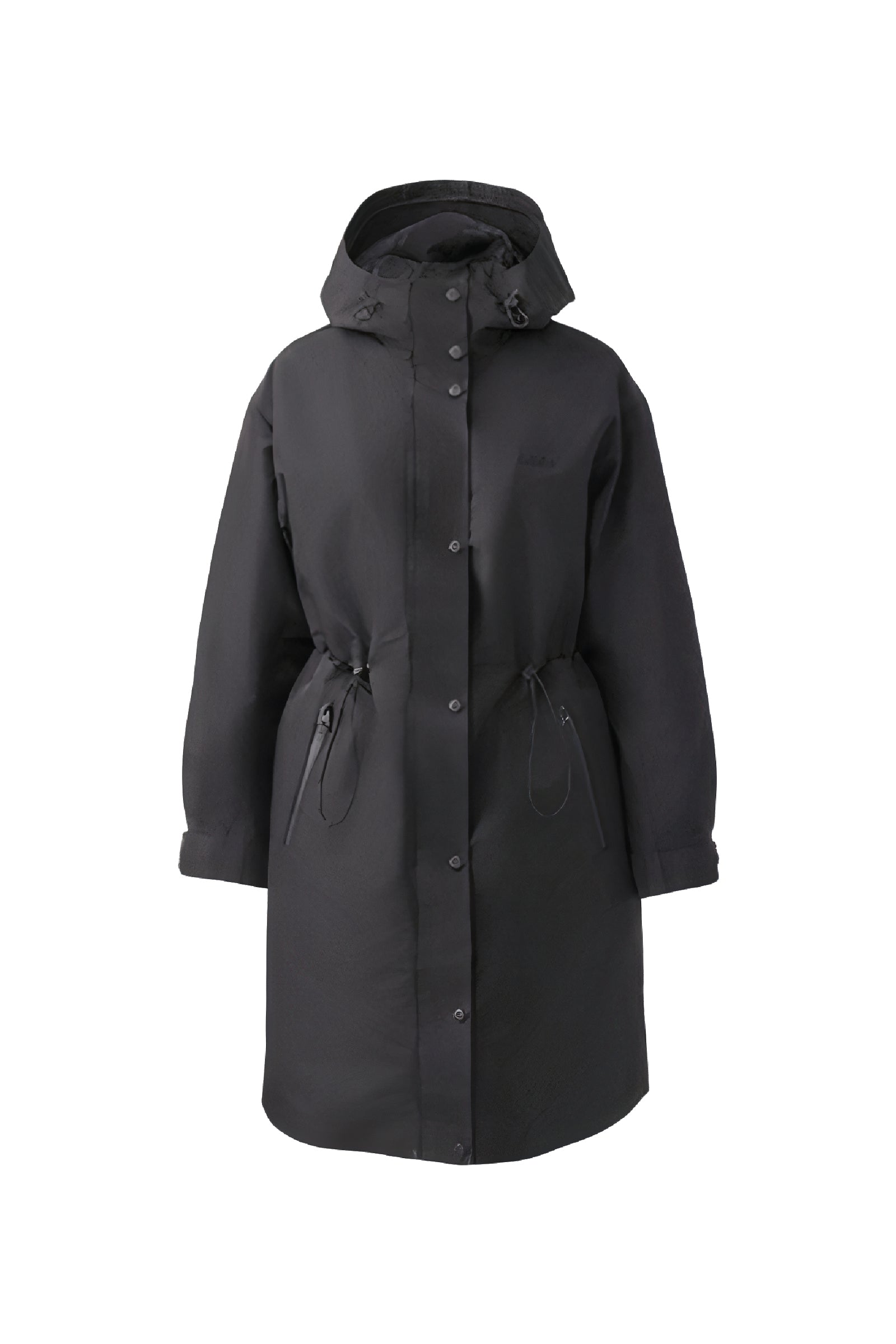 Parka mi-longue Breer à capuche - Black