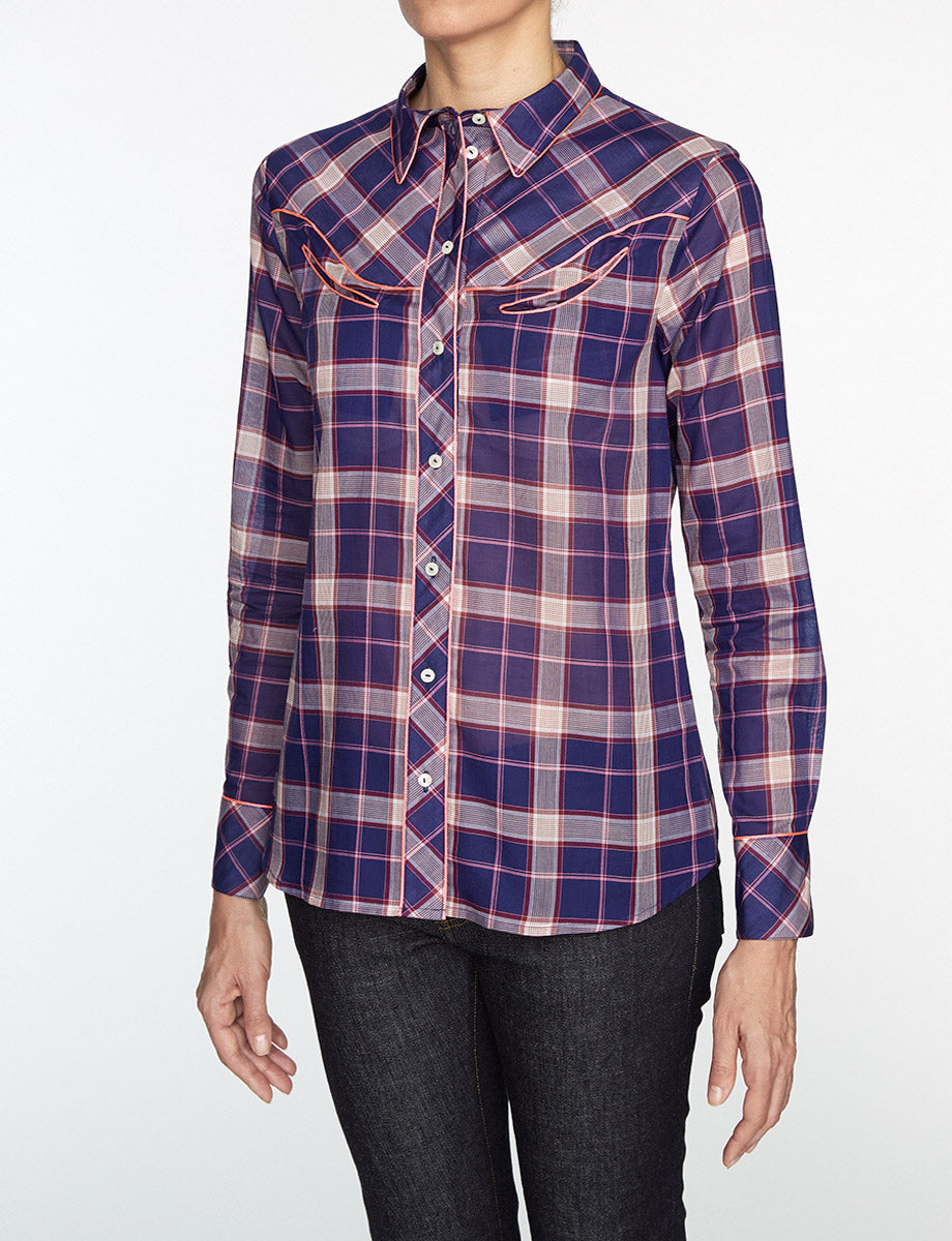 9qty RELIQUAT 95€ 0%  / Chemise boutonnée Brenda - Purple Multicolor