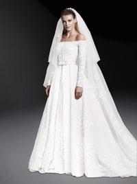 Robe à broderies en soie - Snow White