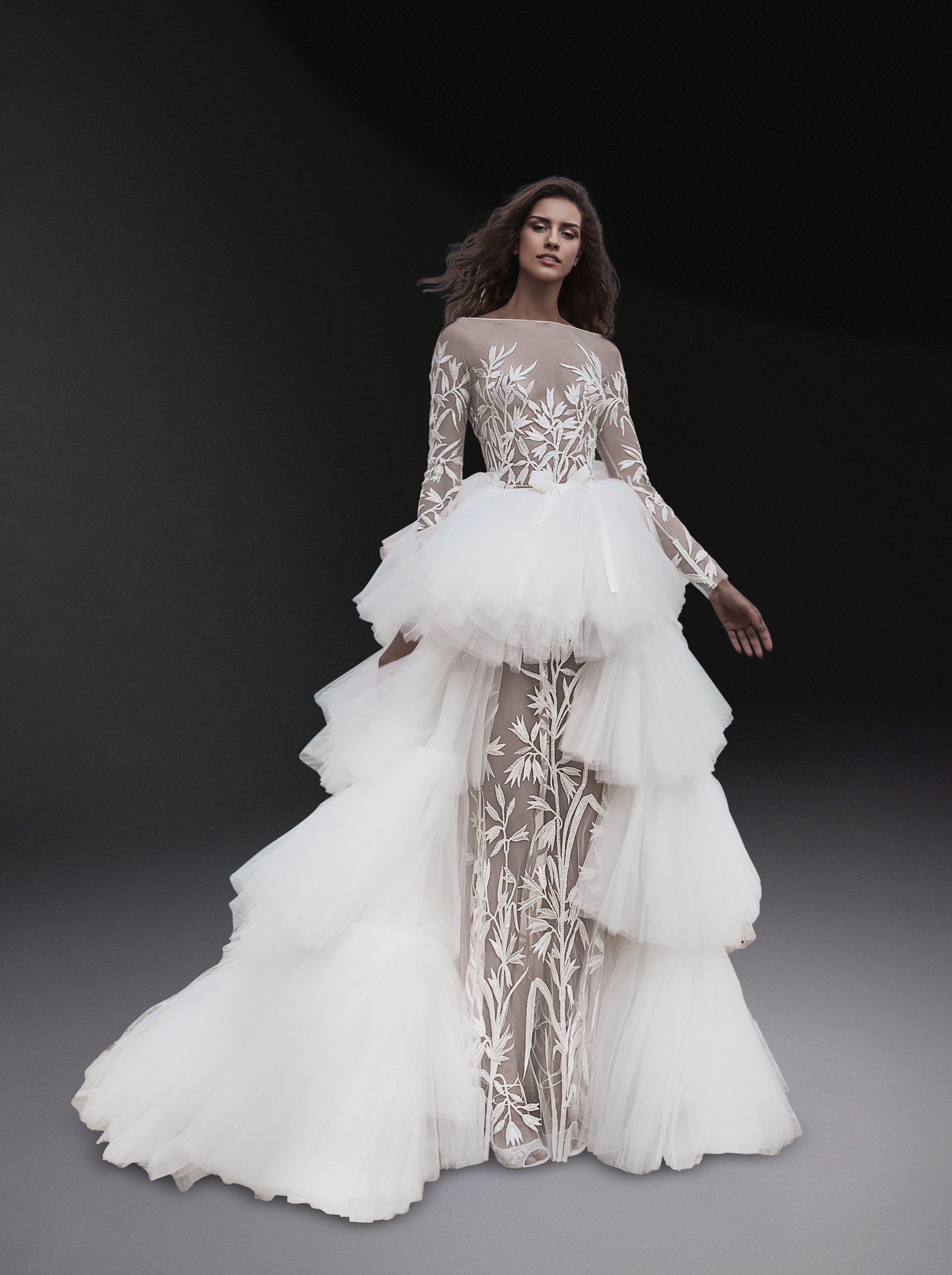 Surjupe en tulle - Off White