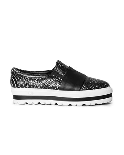 Baskets Brice en cuir - Black