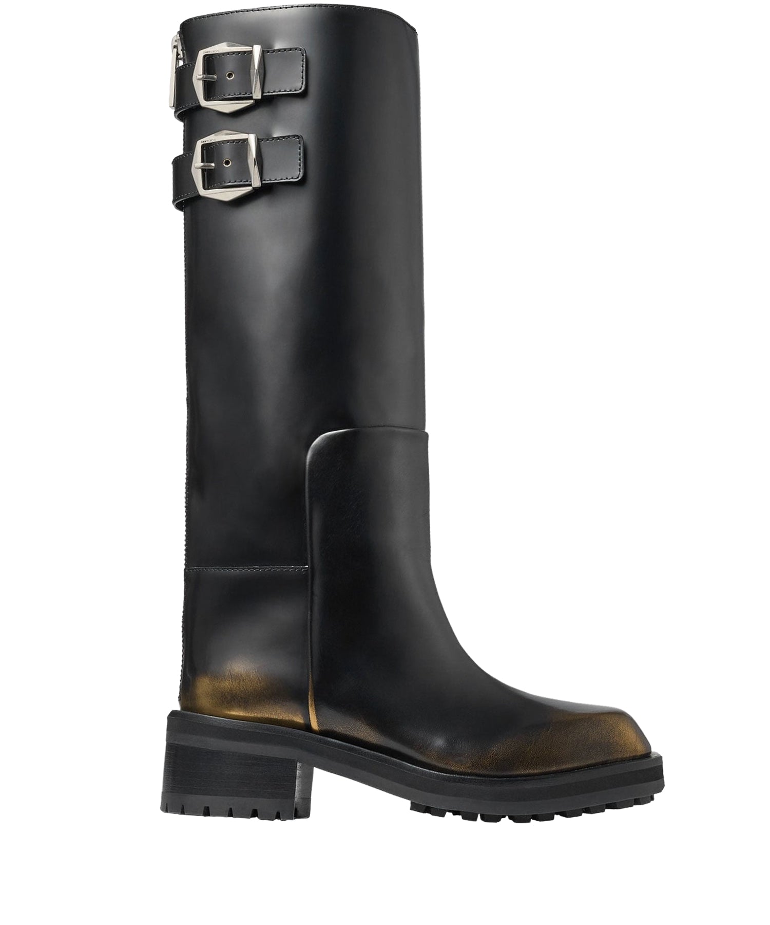 Bottes Brooklyn 50 en cuir - Black & Gold