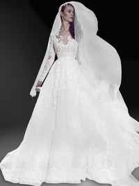 Voile en tulle - Blanc de Blanc