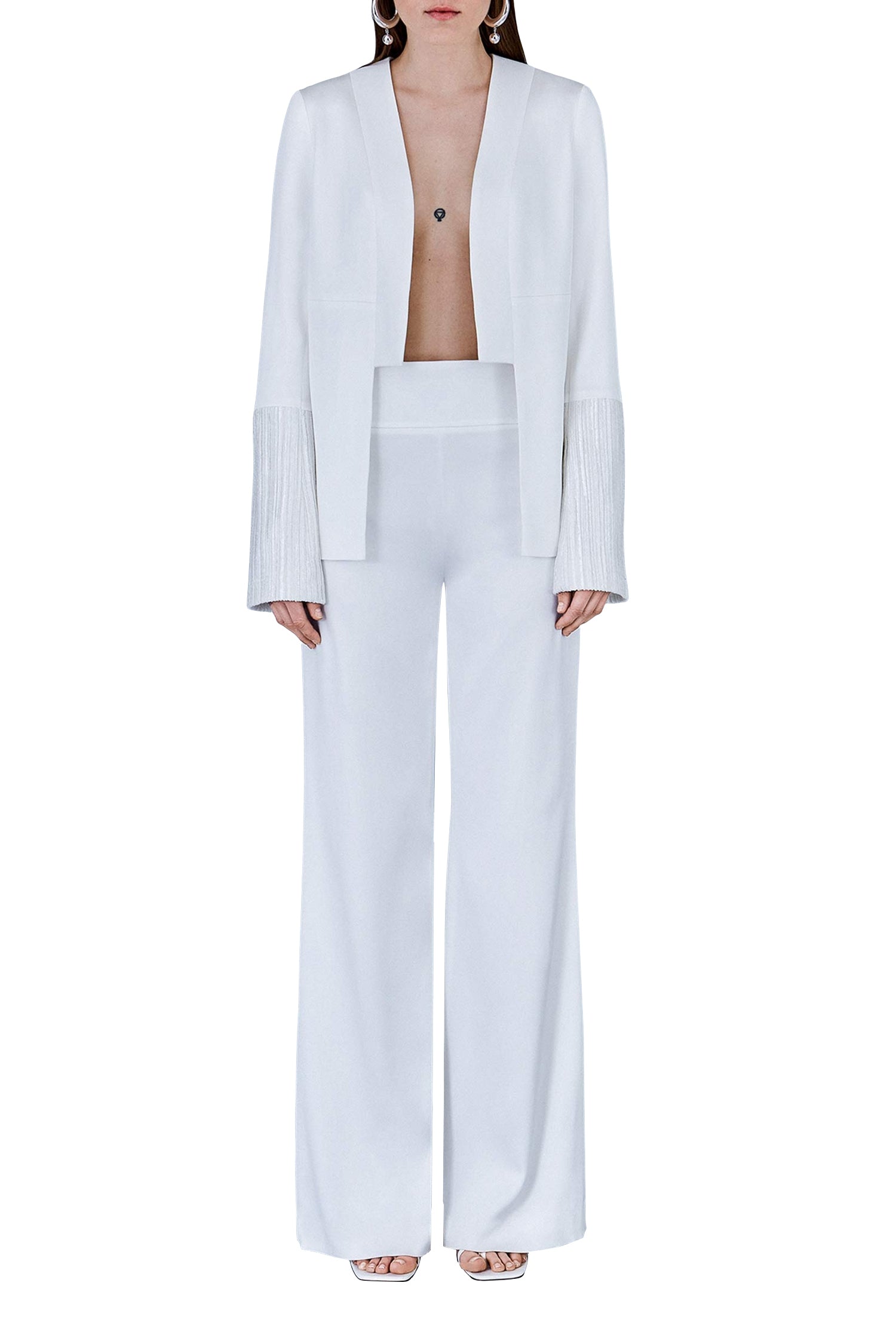 Pantalon Bridal large - White