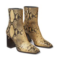 Bottines Bryelle 85 en cuir imprimé serpent - Dijon