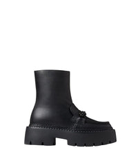 Bottines Bryer en cuir - Black & Jet Black