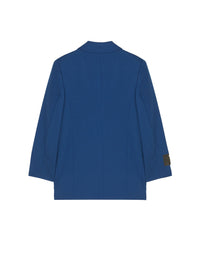 Veste en laine à double boutonnage - Bleu