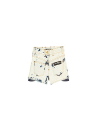Short en denim tie and dye - Jaune & Bleu