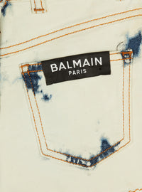 Short en denim tie and dye - Jaune & Bleu