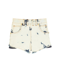 Short en denim tie and dye - Jaune & Bleu