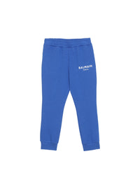 Jogging en coton à logo balmain - Bleu