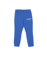 Jogging en coton à logo balmain - Bleu