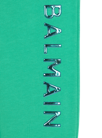 Jogging en coton à logo balmain - Vert