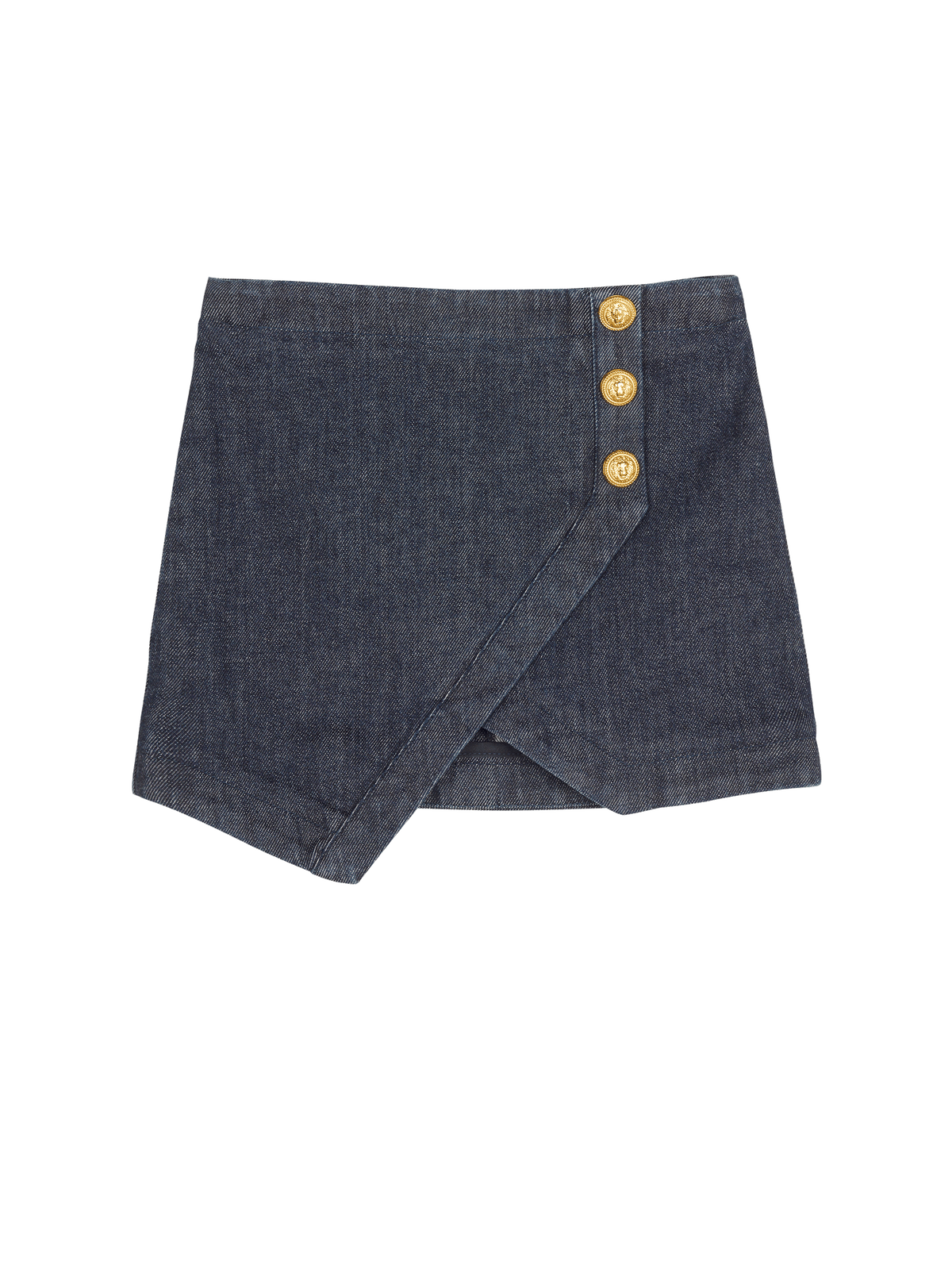 Jupe asymétrique en denim - Bleu