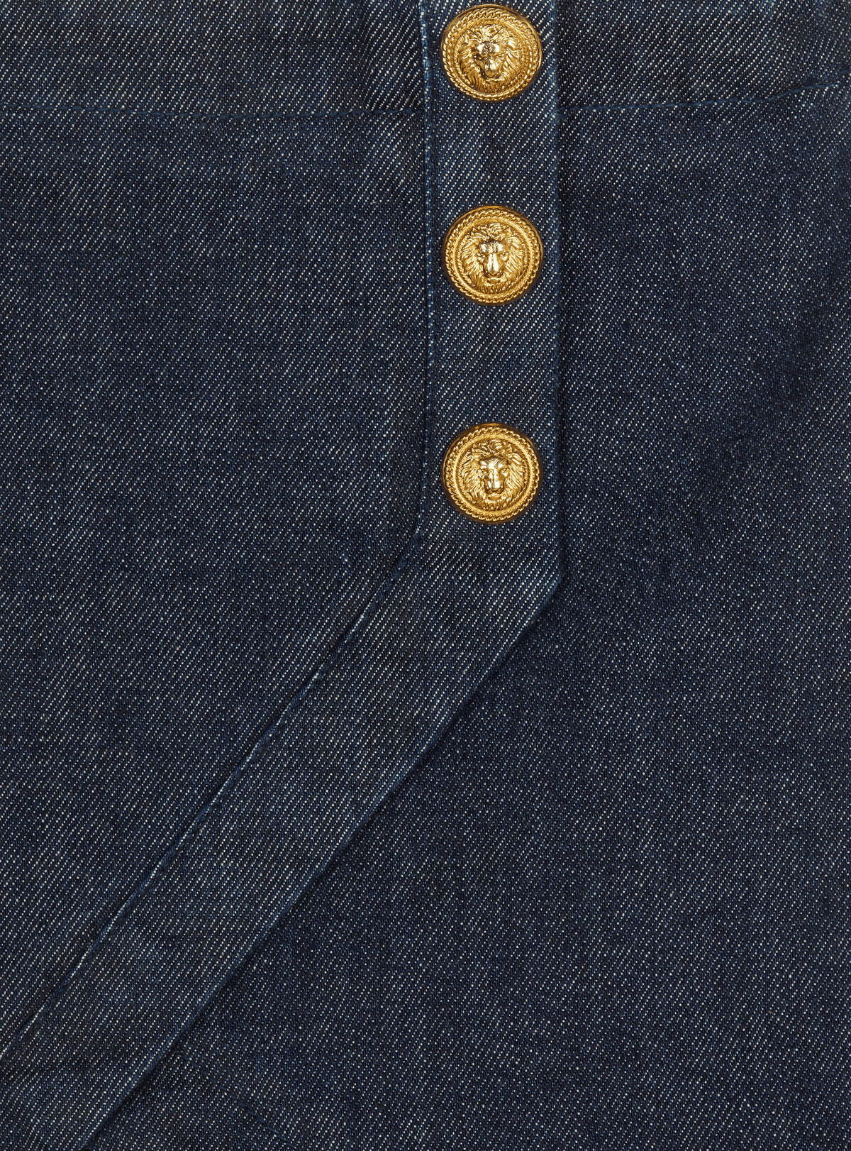 Jupe asymétrique en denim - Bleu