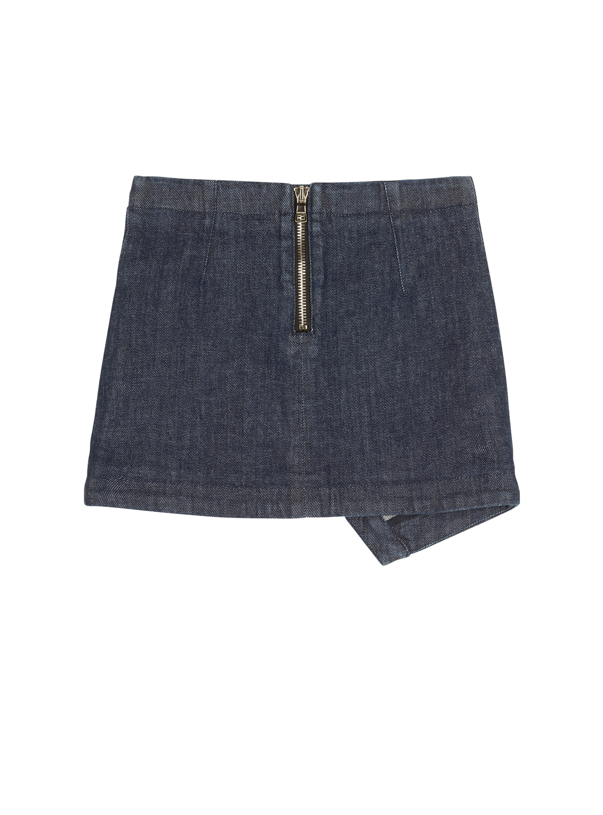 Jupe asymétrique en denim - Bleu
