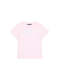 T-shirt en coton à logo balmain - Rose