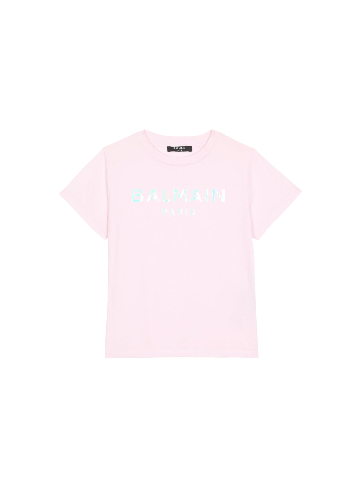 T-shirt en coton à logo balmain - Rose
