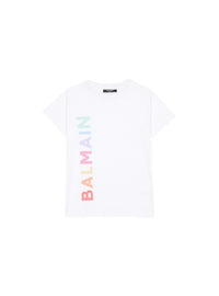 T-shirt en coton à logo balmain - Blanc