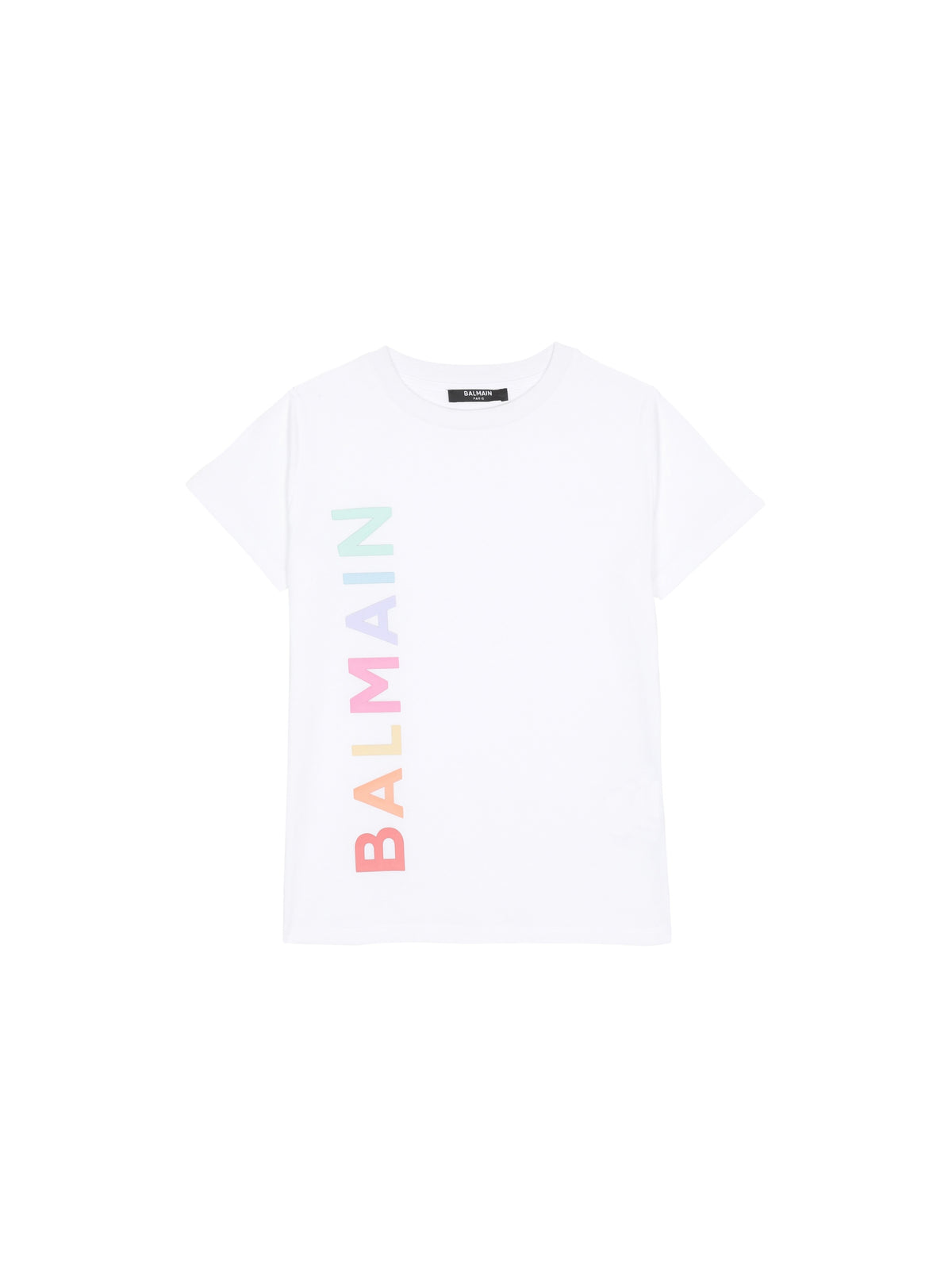T-shirt en coton à logo balmain - Blanc