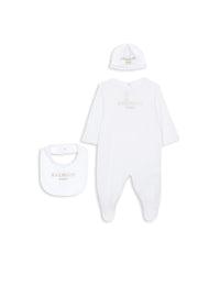 Set pour bébé en coton - Blanc