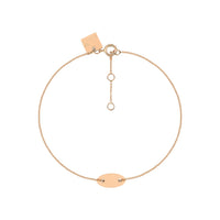 Bracelet Ellipses & Sequins en or rose 18 carats - Rose
