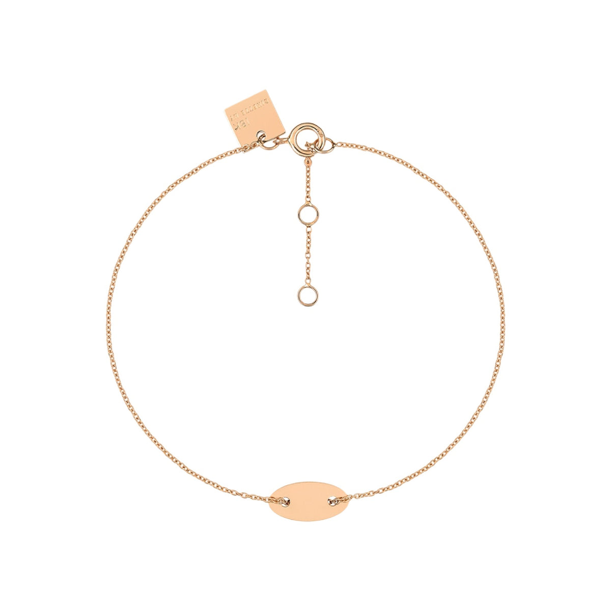 Bracelet Ellipses & Sequins en or rose 18 carats - Rose