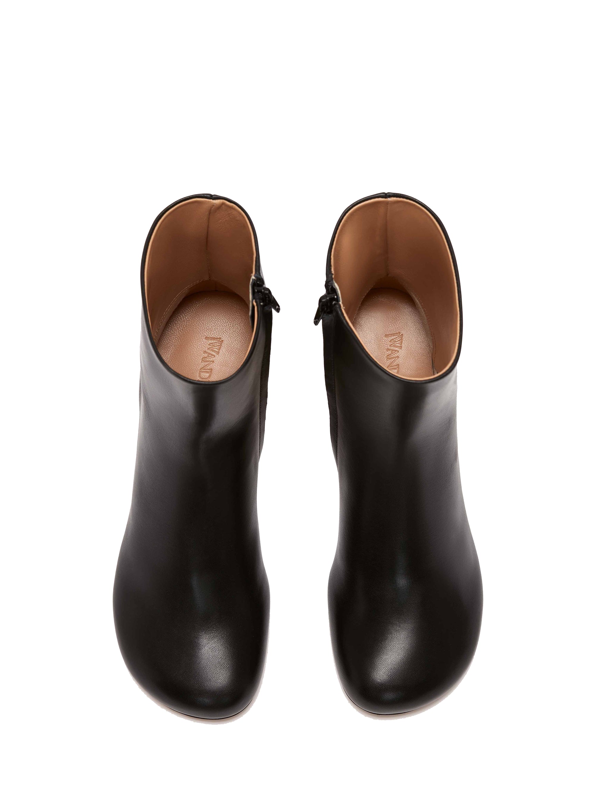 Bottines À Talon À Chaîne - Black