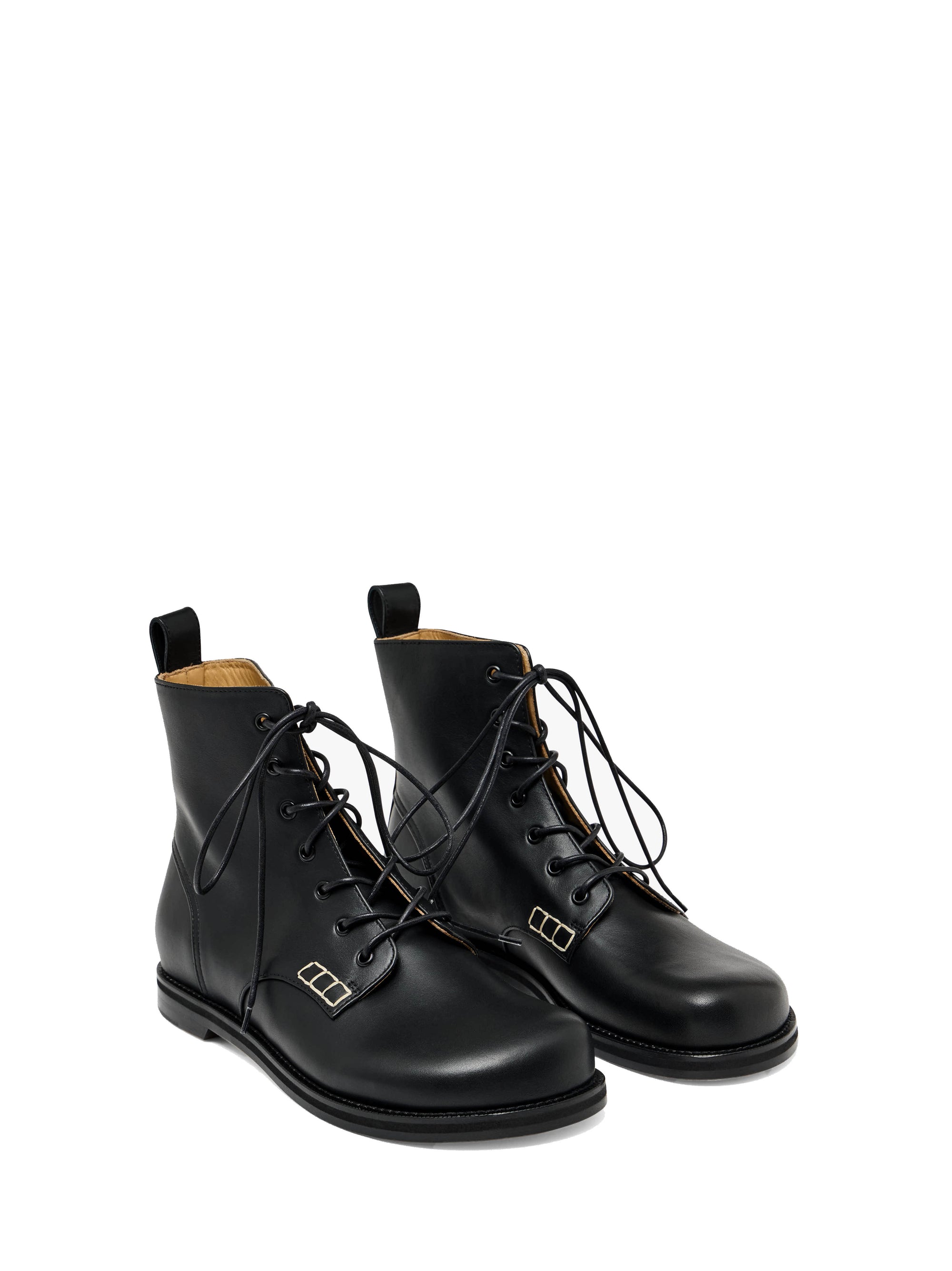 Bottines À Lacets Pour Femmes - Black