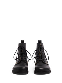 Bottines À Lacets Pour Femmes - Black