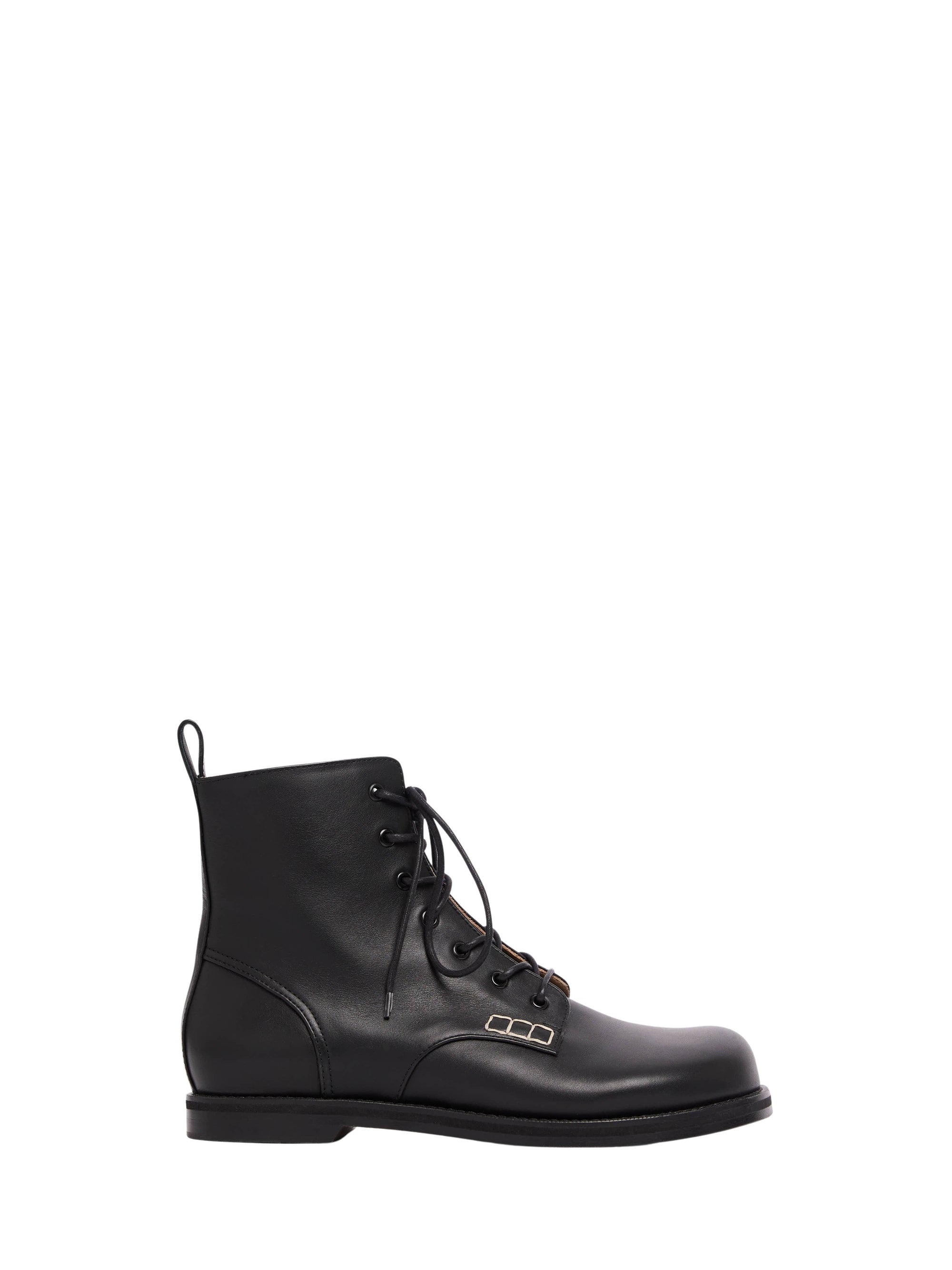 Bottines À Lacets Pour Femmes - Black