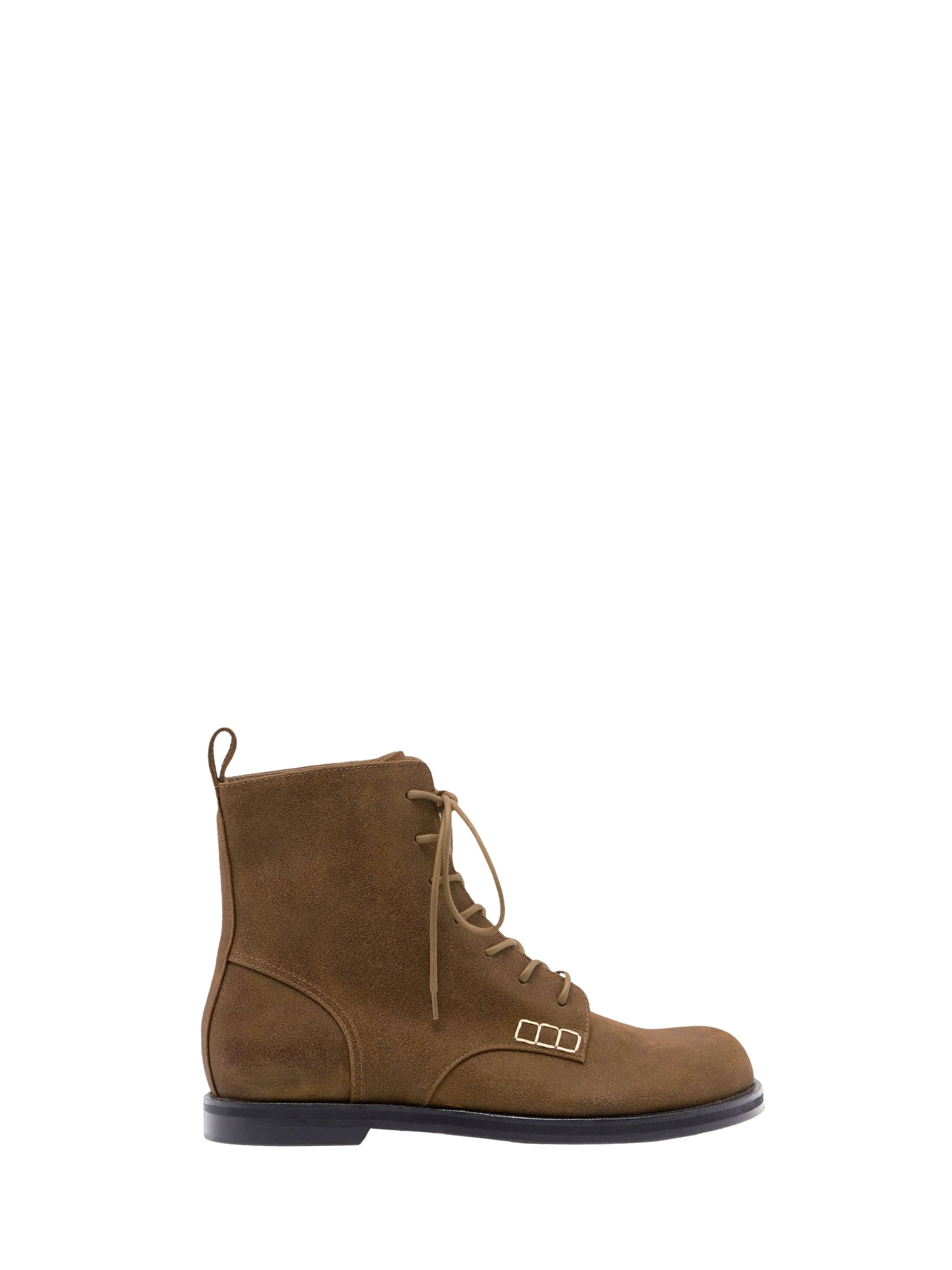 Bottines À Lacets Pour Femmes - Deep Walnut