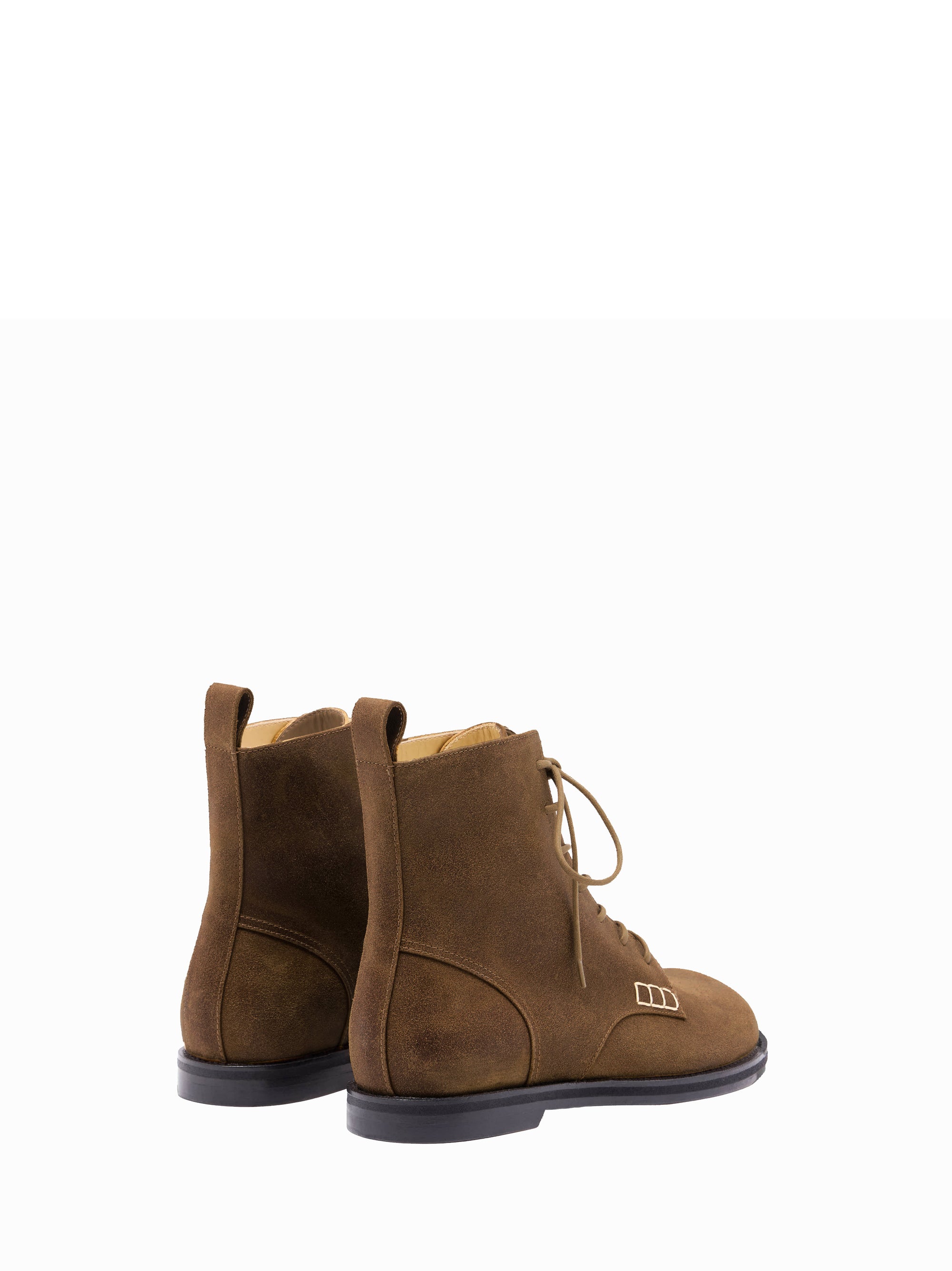 Bottines À Lacets Pour Femmes - Deep Walnut