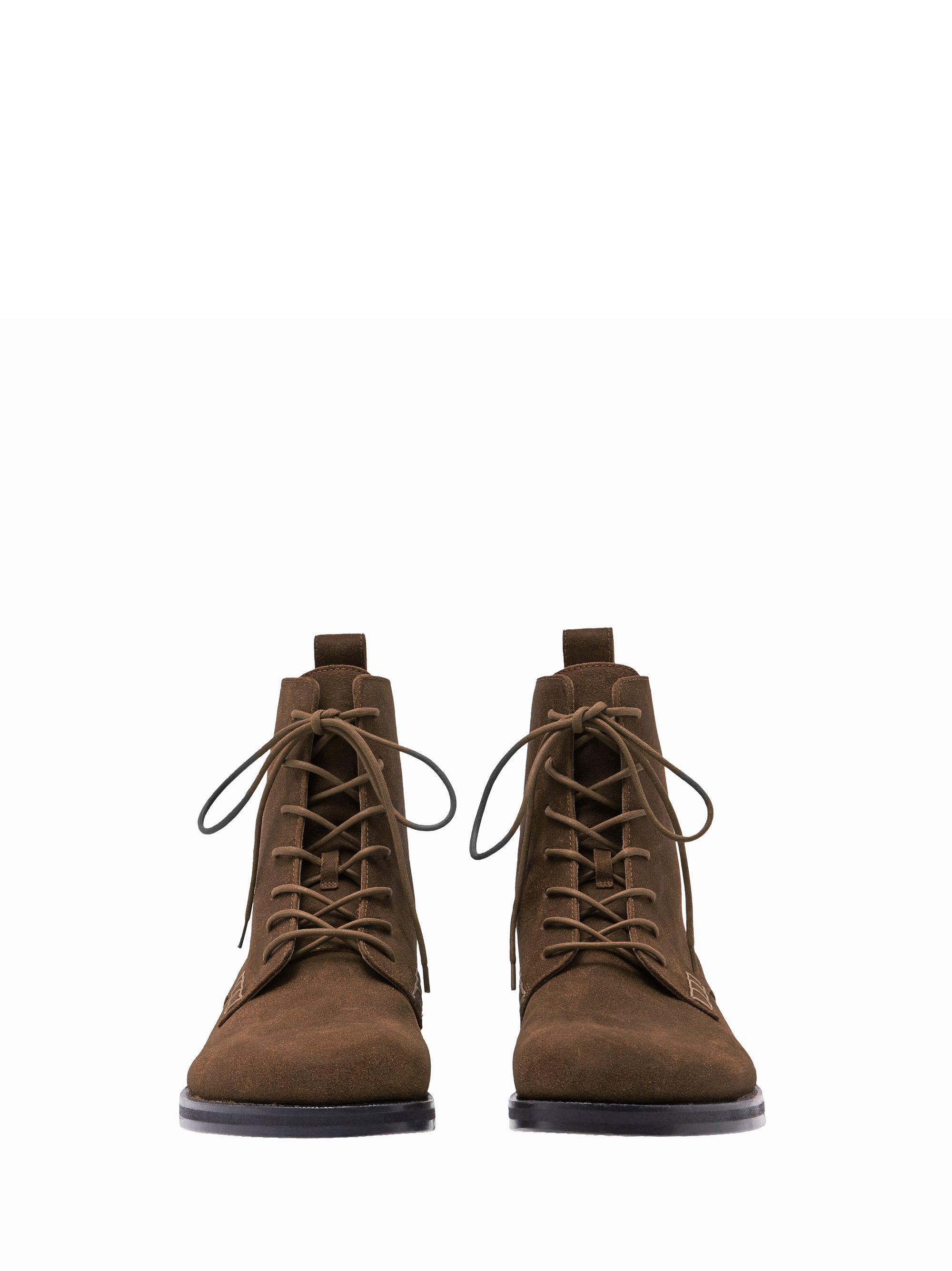Bottines À Lacets Pour Femmes - Deep Walnut