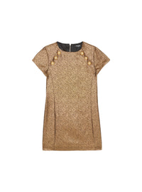 Robe tissée lurex - Or