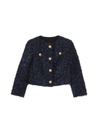Veste en tweed - Marine