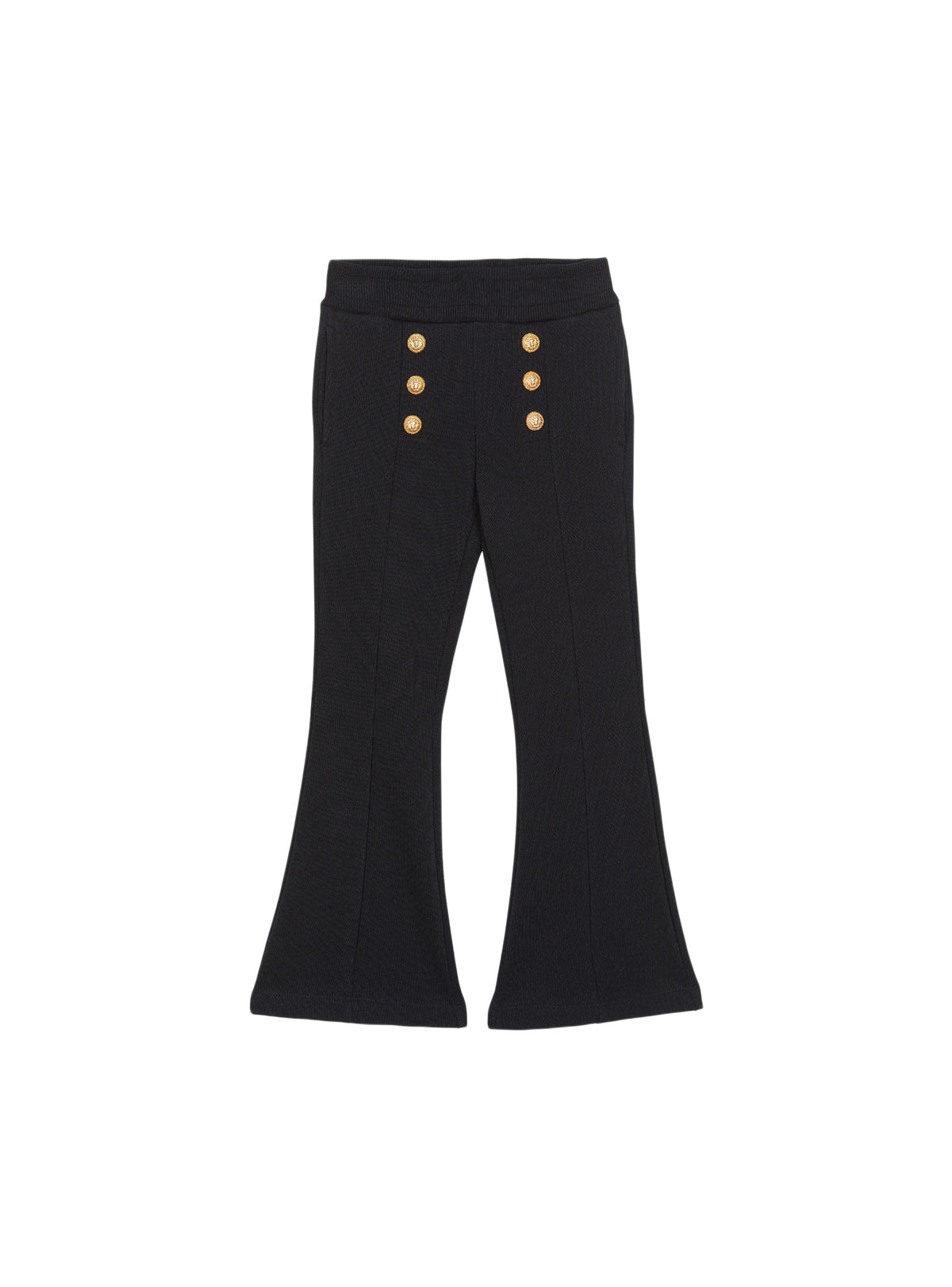 Pantalon casual flare - Noir & Or