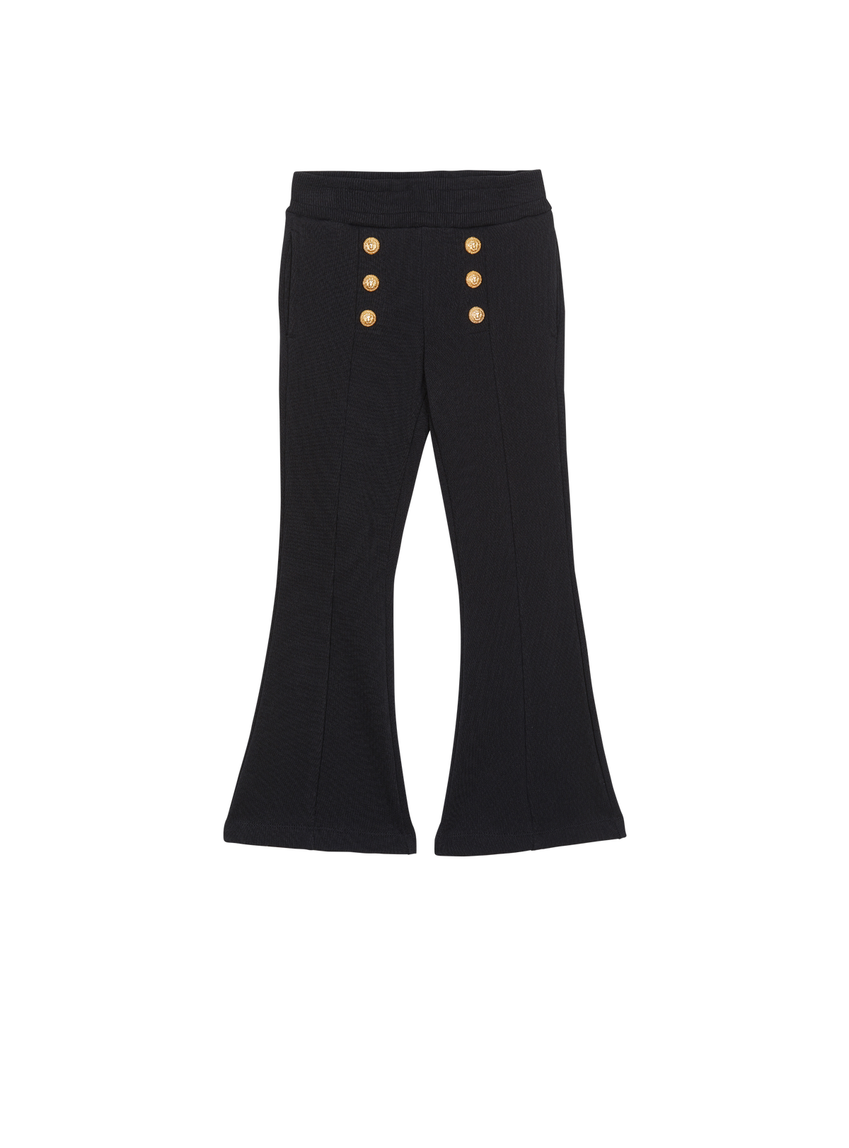 Pantalon casual flare - Noir & Or