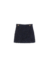 Jupe en tweed - Marine