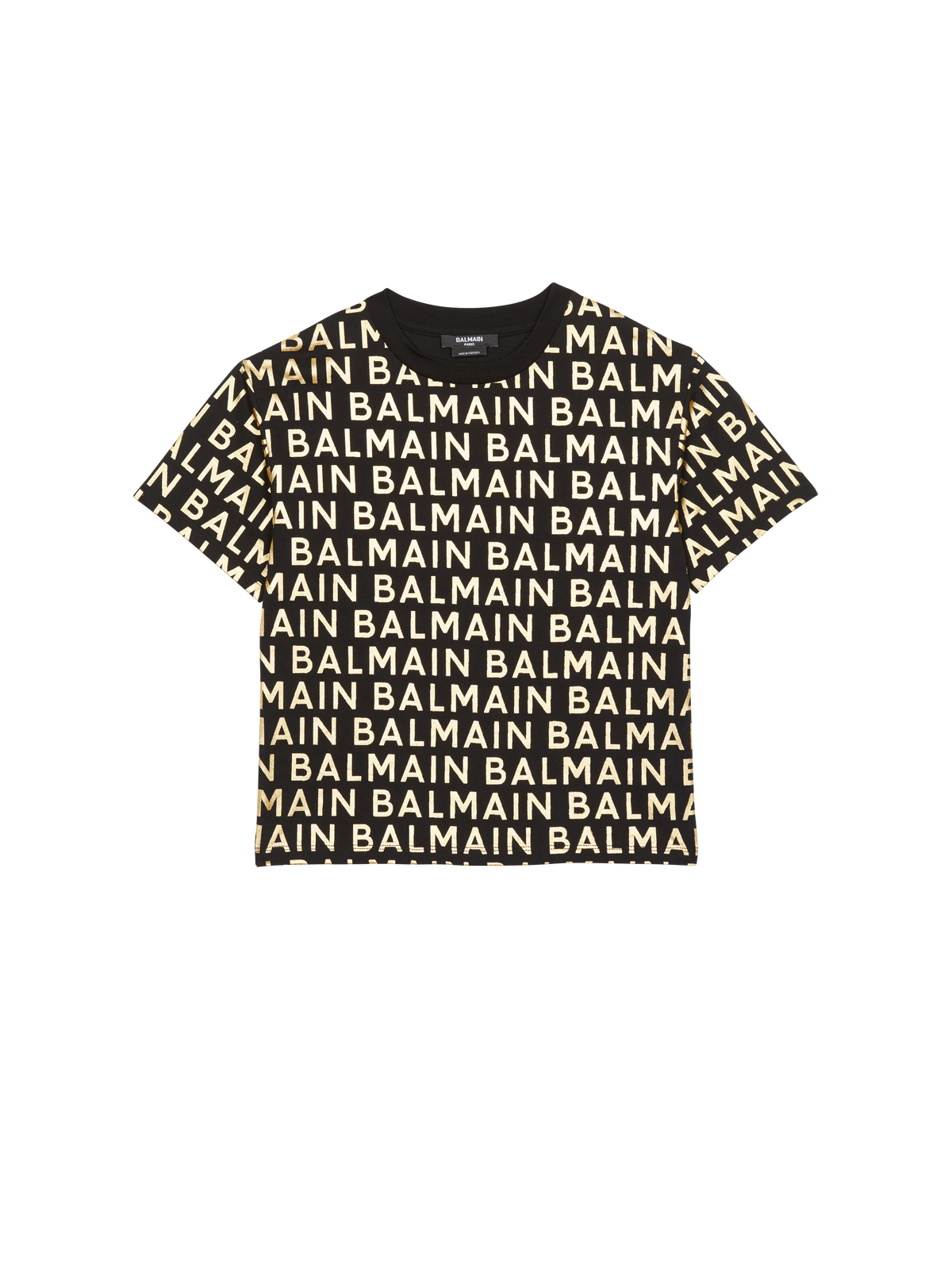 T-shirt balmain doré - Noir & Or