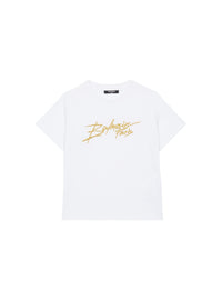 T-shirt balmain signature - Blanc