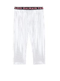 Legging balmain métallisé - Blanc