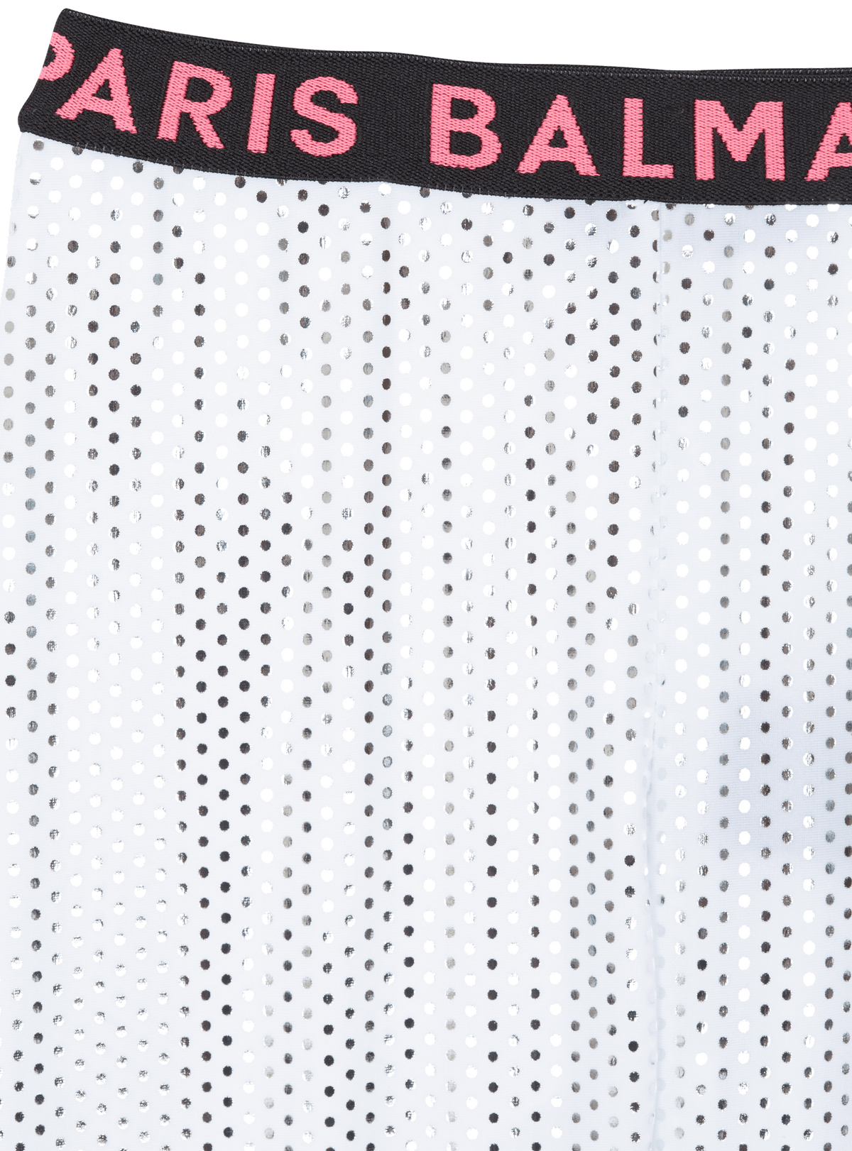 Legging balmain métallisé - Blanc