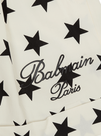 Short balmain signature étoiles - Ivoire & Noir