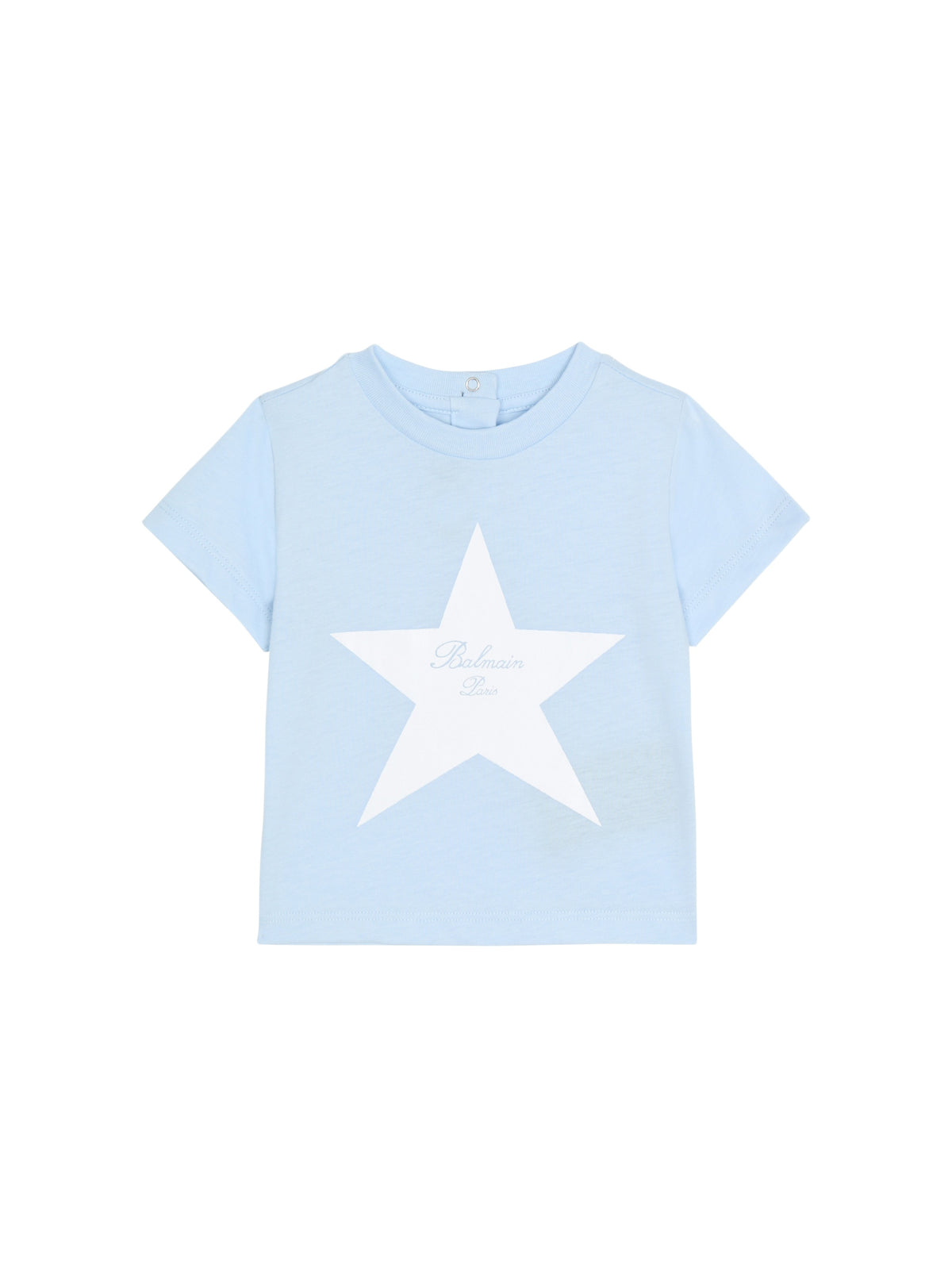 T-shirt balmain signature étoile - Bleu