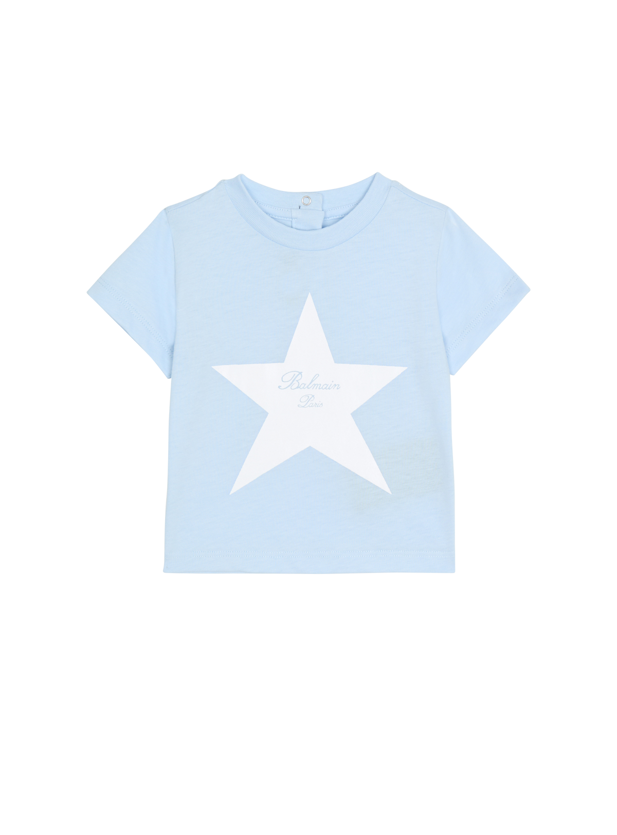 T-shirt balmain signature étoile - Bleu
