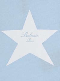 T-shirt balmain signature étoile - Bleu