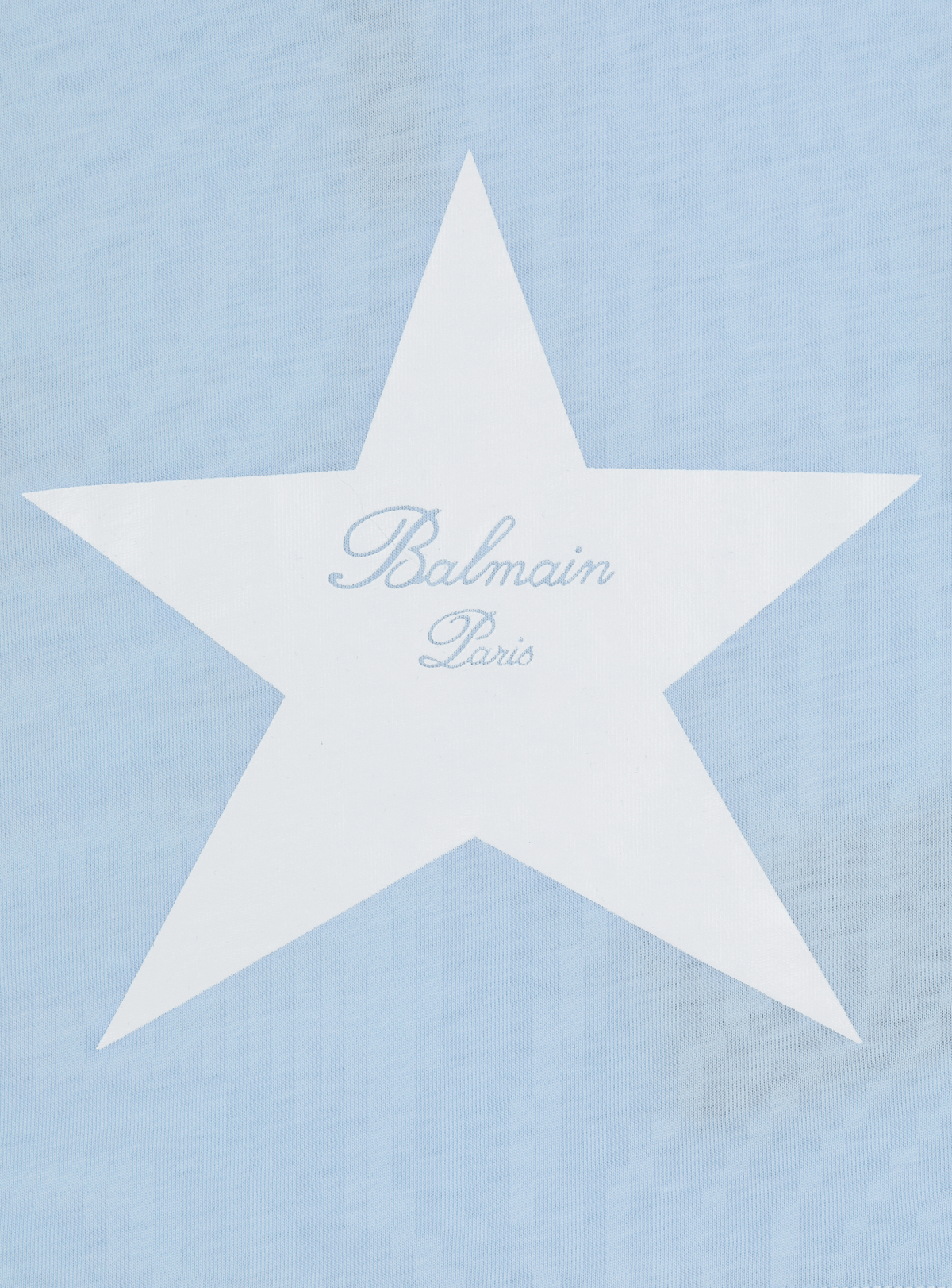 T-shirt balmain signature étoile - Bleu
